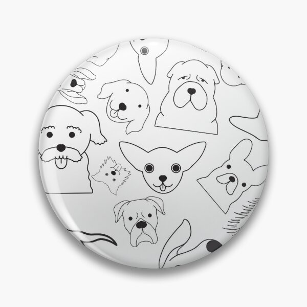 Item preview, dogs designed and sold by kitnikit.