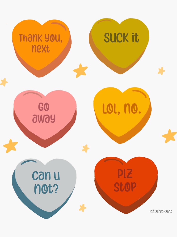 mean candy hearts