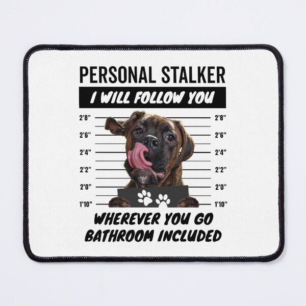Item preview, Personal Stalker Dog – Full Brindle Boxer designed and sold by More Cute Dogs.