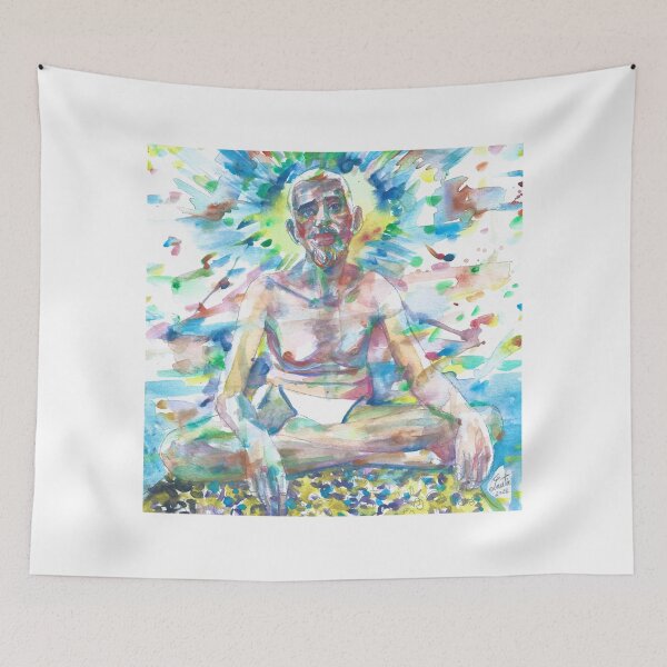 Item preview, RAMANA MAHARSHI - watercolor portrait .3 designed and sold by lautir.