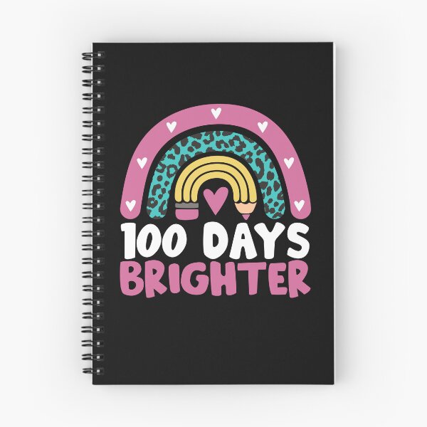 Item preview, Cute 100 Days Brighter Leopard Rainbow Teacher Student Happy 100th Day of School  designed and sold by alenaz.