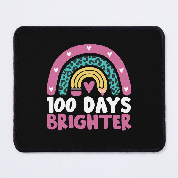 Item preview, Cute 100 Days Brighter Leopard Rainbow Teacher Student Happy 100th Day of School  designed and sold by alenaz.