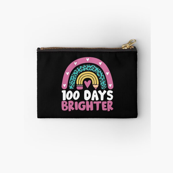 Item preview, Cute 100 Days Brighter Leopard Rainbow Teacher Student Happy 100th Day of School  designed and sold by alenaz.