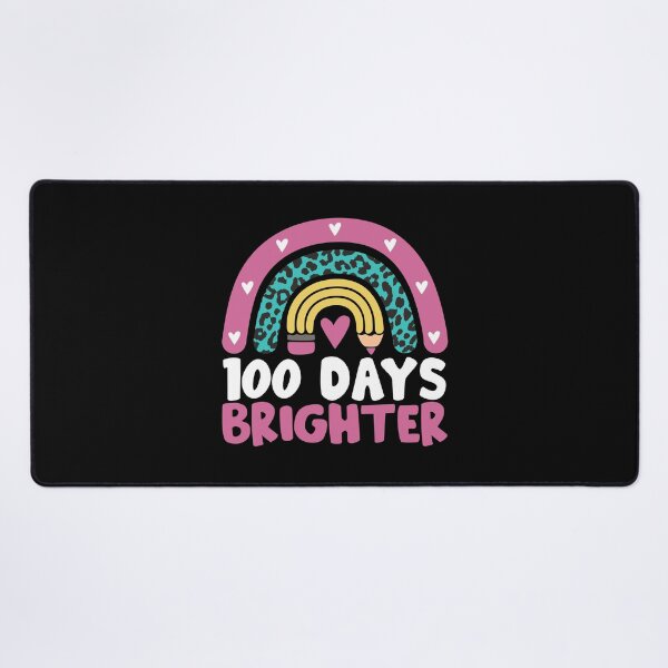 Item preview, Cute 100 Days Brighter Leopard Rainbow Teacher Student Happy 100th Day of School  designed and sold by alenaz.