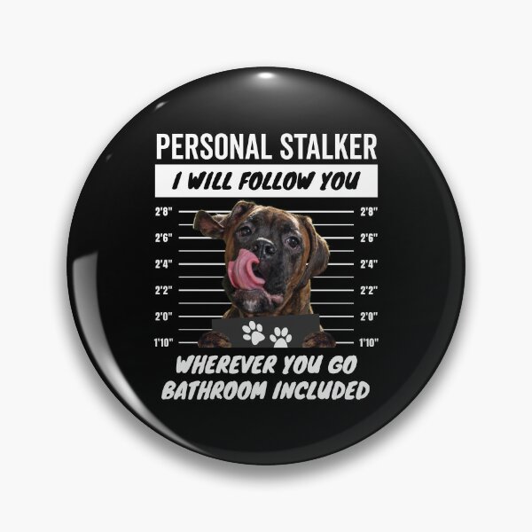 Item preview, Personal Stalker Dog – Full Brindle Boxer designed and sold by More Cute Dogs.