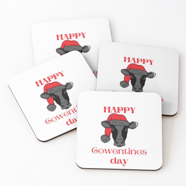 Item preview,  Animal Gift Happy Cowentines Pun Funny Cow designed and sold by anas667.