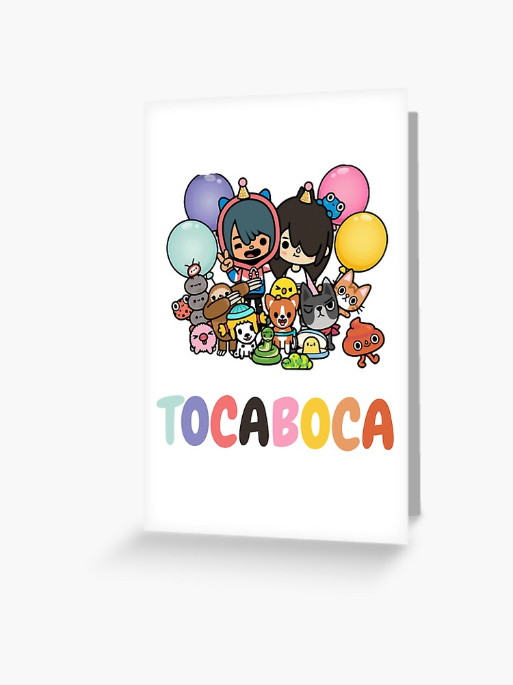 toca boca and gacha life | Greeting Card