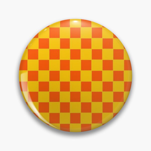 Item preview, Golden Sunshine Yellow and Tangerine Orange Checkerboard Square Pattern  designed and sold by jays-artworks.