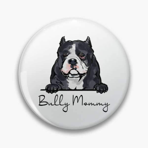 Pitbull Lover Dog Pittie Mom Leopard Print Pitbull Button