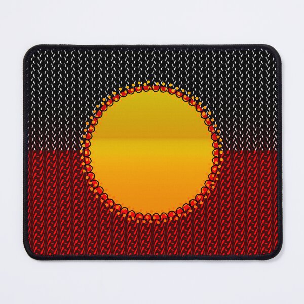 Item preview, AMAZING AUSTRALIAN ABORIGINAL FLAG ART EXPRESSION WITH DOTS AND WAVES-21. designed and sold by Ralek.