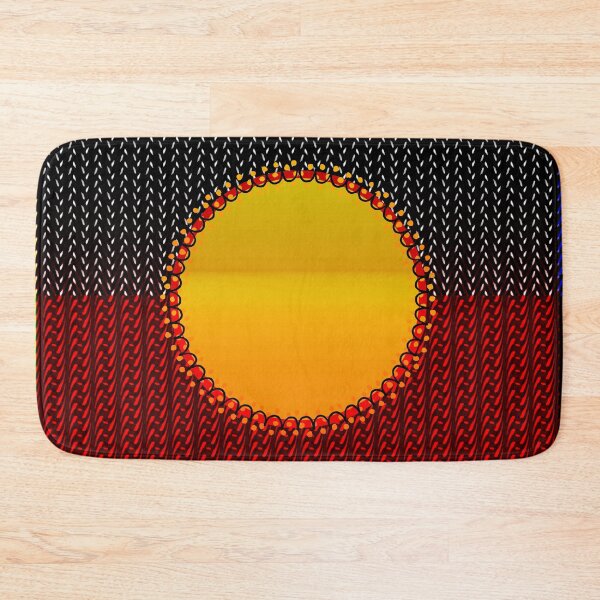 Item preview,  AMAZING  AUSTRALIAN ABORIGINAL FLAG  ART EXPRESSION WITH DOTS AND WAVES-21. designed and sold by Ralek.