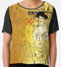 The Woman in Gold Chiffon Top
