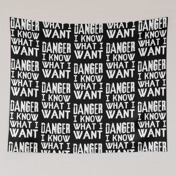 Item preview, Danger I Know What I Want, Cool Distressed Font Slogan For Confident People designed and sold by TrulyEpoque.