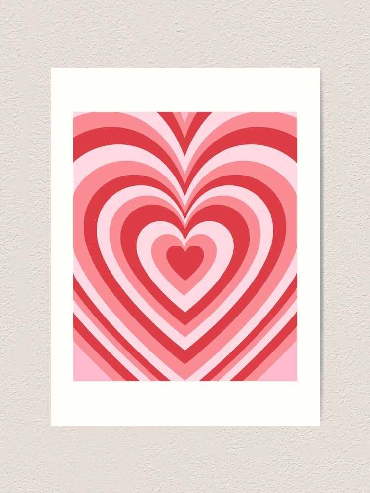 Retro heart retro wall stickers