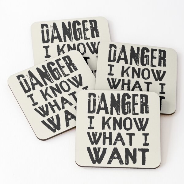 Item preview, Danger I Know What I Want, Cool Distressed Font Slogan For Confident People designed and sold by TrulyEpoque.
