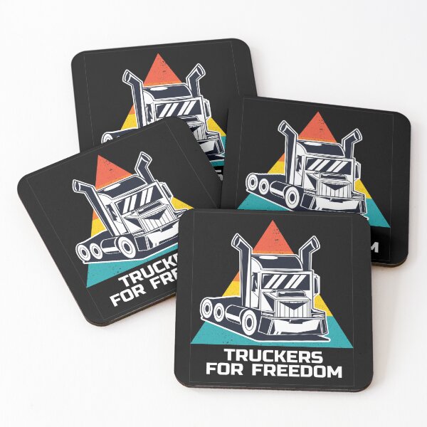 Item preview, truckers for freedomm Freedom Convoy 2022 Support Truckers Sticker designed and sold by Laadel.