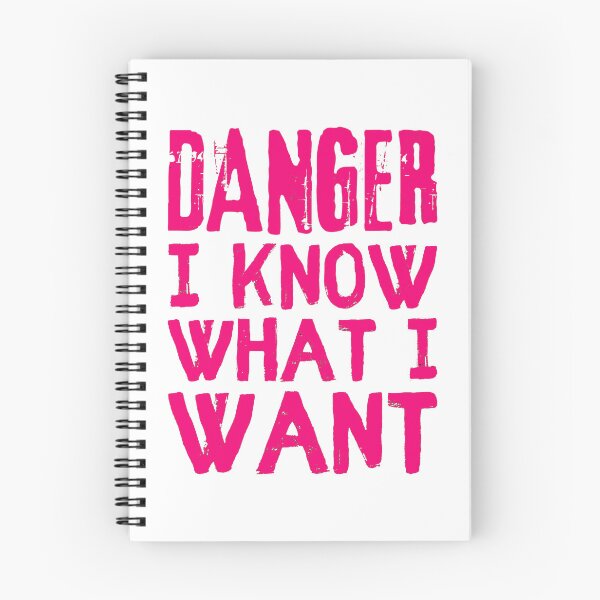 Aperçu de l'œuvre Hot Pink Danger Je sais ce que je veux, slogan de police cool en détresse pour les personnes confiantes créée et vendue par TrulyEpoque.