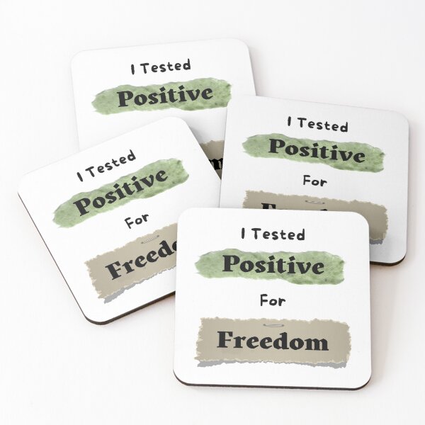 Item preview, I  Tested Positive For Freedom. - funny and cute T-Shirts Quotes designed and sold by Designspot2020.