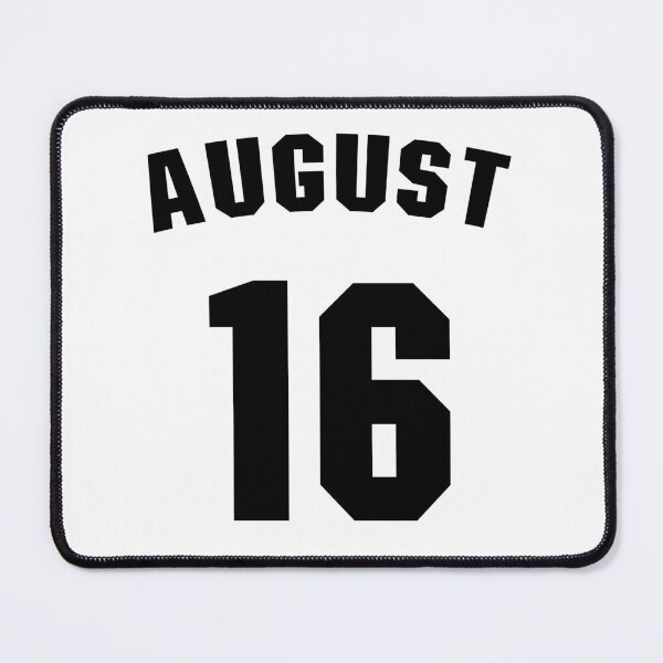 Item preview, Date of birth 16 August birthday gift sport design designed and sold by Panya-Design.