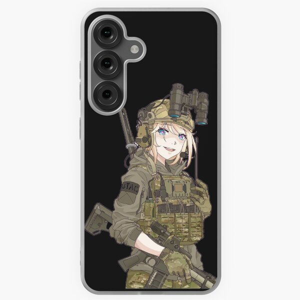 Vista previa del artículo con la obra «Guerra especial de chica anime militar», diseñado y vendido por igor-me.