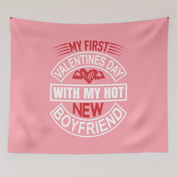 Item preview, My First Valentines Day with My New Hot Boyfriend  designed and sold by Froyd Wess.
