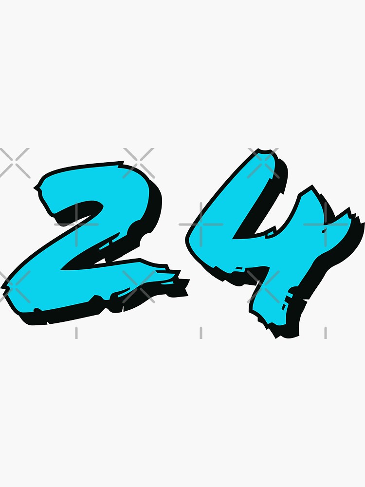 number24-sticker-by-pradeep10-redbubble