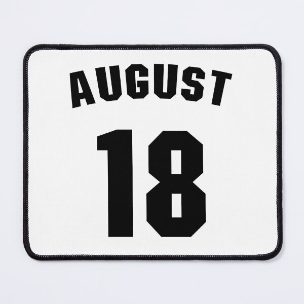 Item preview, Date of birth 18 August birthday gift sport design designed and sold by Panya-Design.
