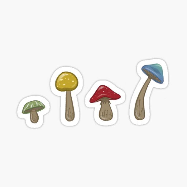 12 or 24 Pieces Toadstool Sticker Pack