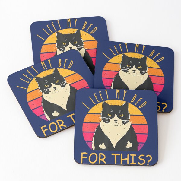 Item preview, Funny Vintage Black Cat I Left My Bed For This   designed and sold by Vera Wilson.