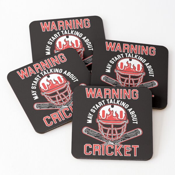 Item preview, Warning Cricket Player Cricketer Bat Ball Game Pitch designed and sold by TomGiantDesigns.