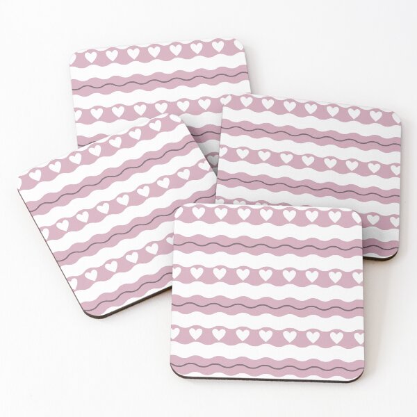 Item preview, Hearts and waves - purple and white designed and sold by IlustraDeni.