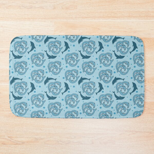Item preview,  Dolphins in the light blue | Beautiful Dolphins Pattern designed and sold by SeemDev786.