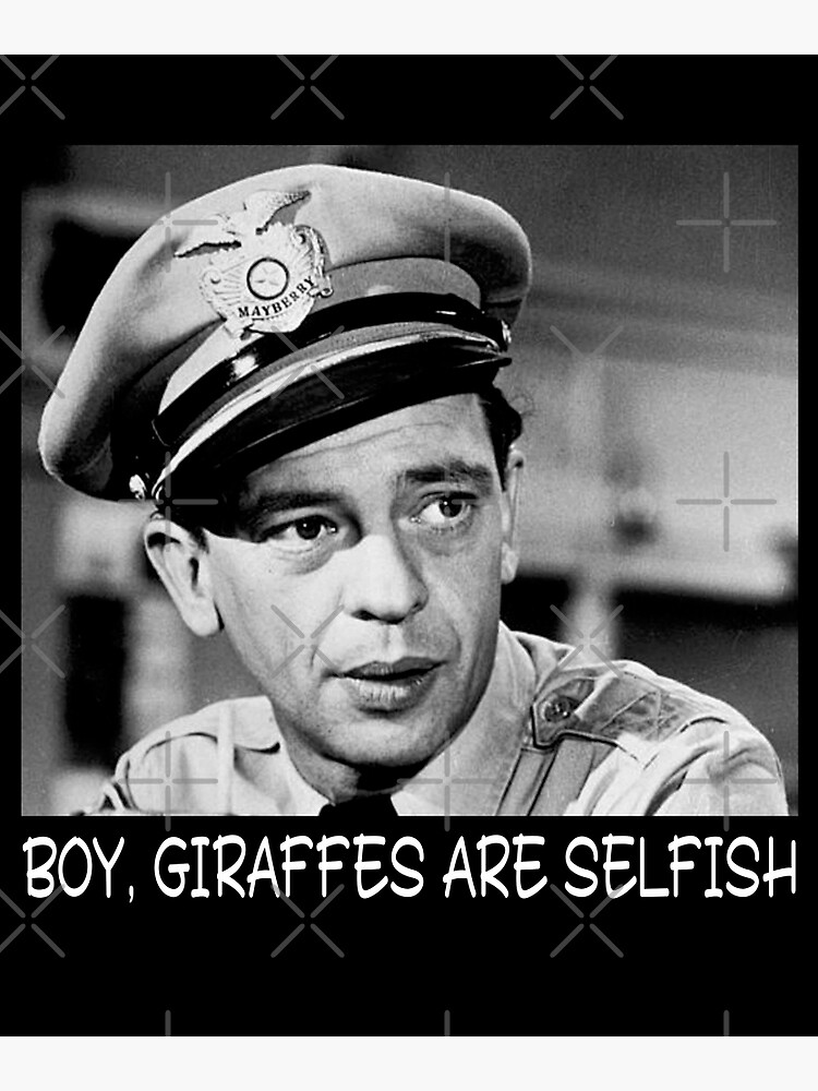 Barney Fife Police Character Selfish Poster By Gomes6400 Redbubble