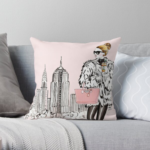 City Girl Throw Pillow