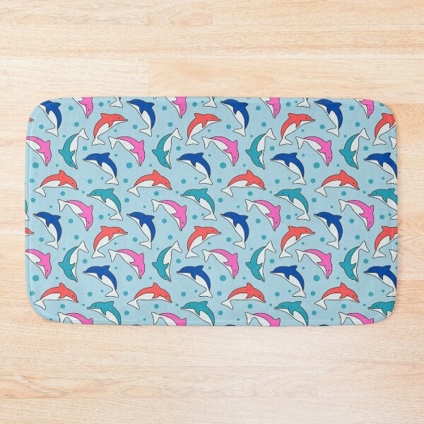 Item preview, Dolphins in the light blue | Beautiful Dolphins Pattern designed and sold by SeemDev786.