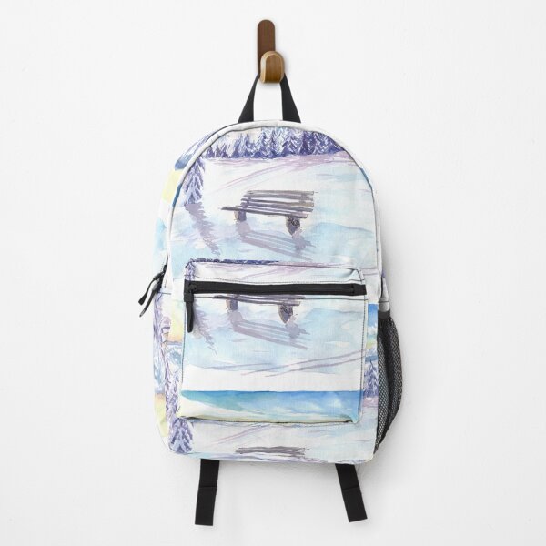 Item preview, Romantic Ski Tour Day with View of Mountains and Trees designed and sold by artshop77.