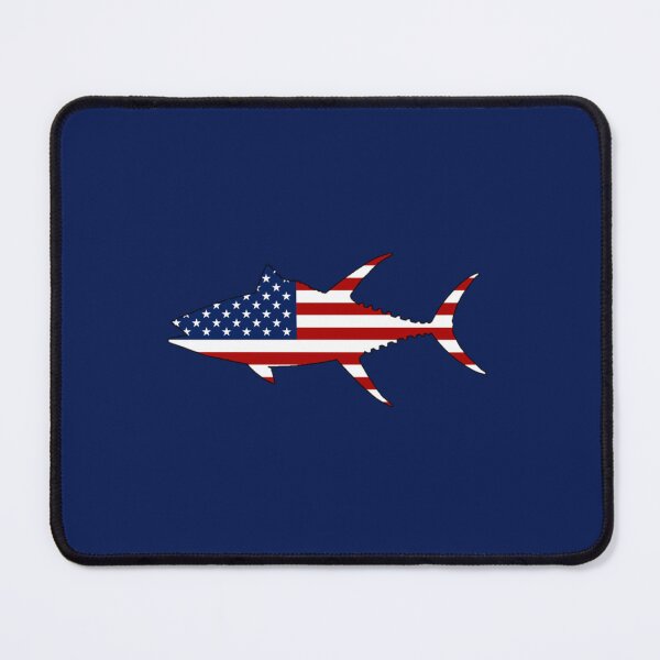 Item preview, Yellowfin Tuna Usa Flag designed and sold by Vera Wilson.