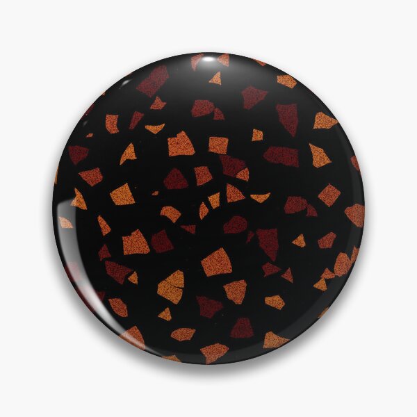 Item preview, Black and Orange Marble Terrazzo designed and sold by thesnowwhyte.