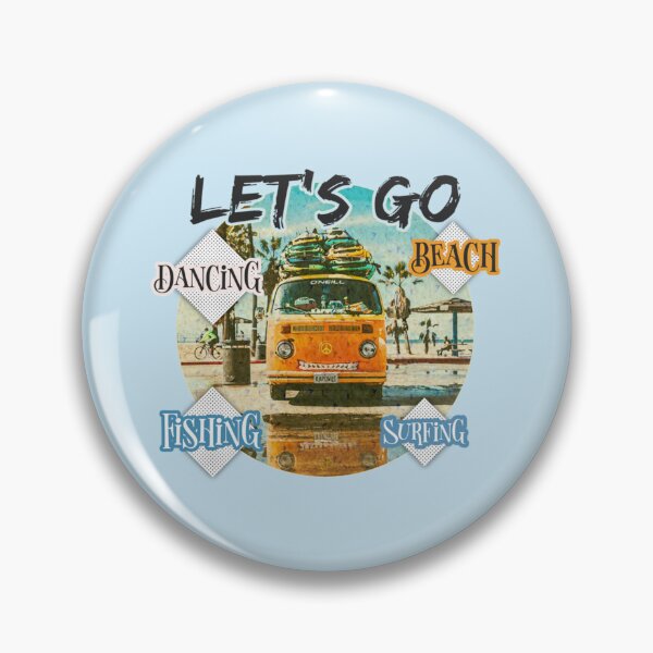 Item preview, Shirt let_s go, BEACH,FISHING,SURFING Active  designed and sold by Vera Wilson.