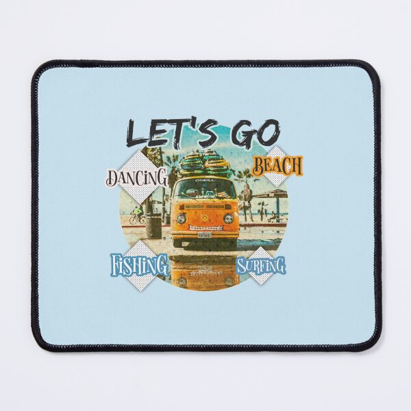 Item preview, Shirt let_s go, BEACH,FISHING,SURFING Active  designed and sold by Vera Wilson.