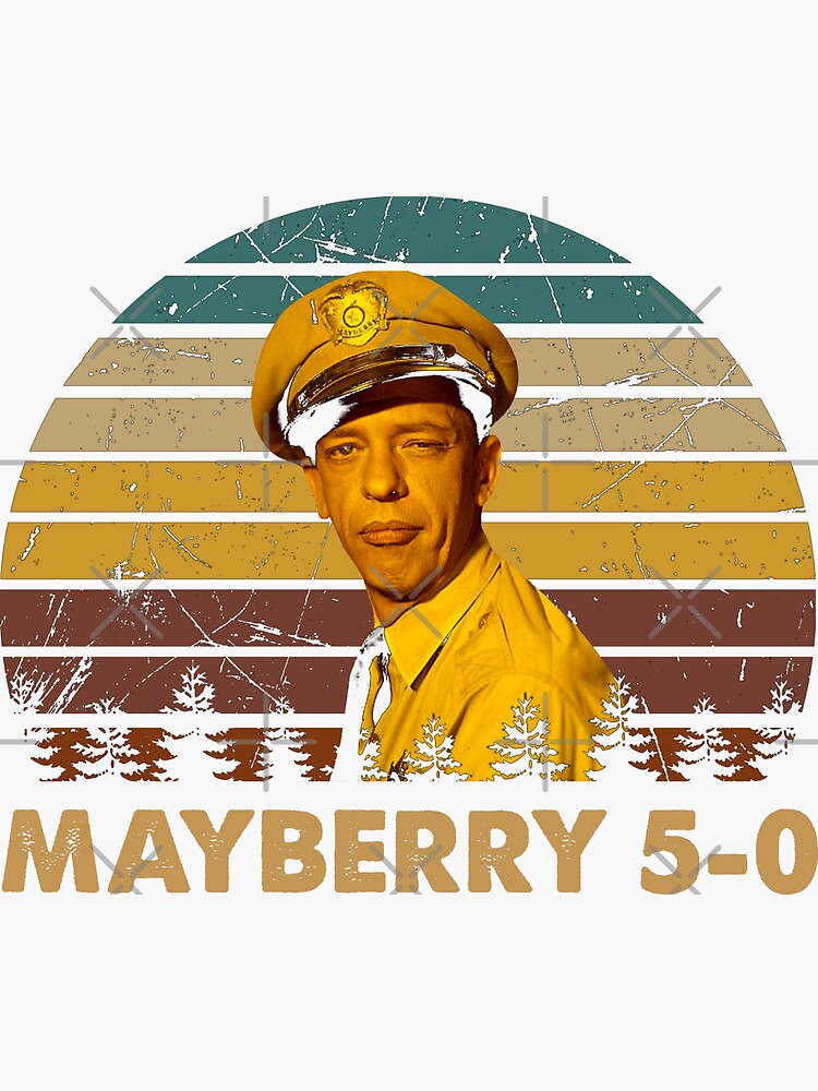 "Sticker face Barney Fife man character art" Sticker for Sale by