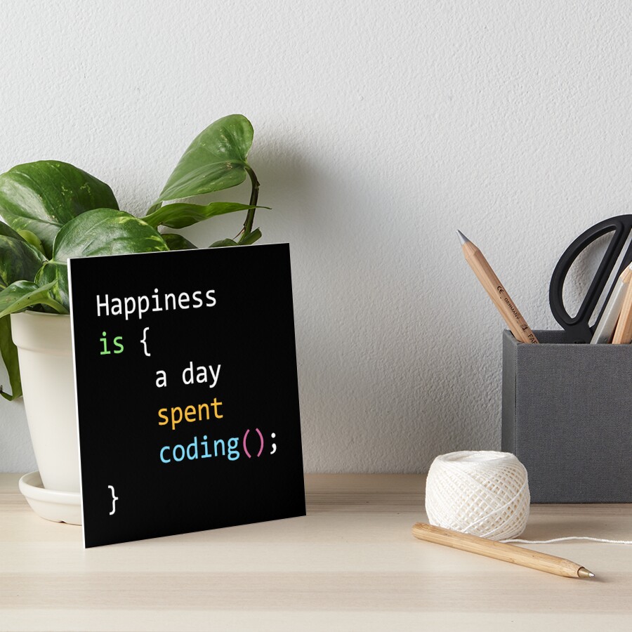 happiness-is-a-day-spent-coding-funny-quote-for-software-developers-in-c-c-java-python