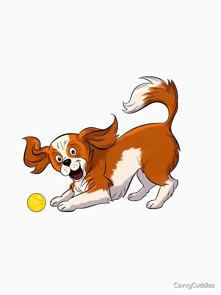 Thumbnail 7 of 7, Classic T-Shirt, Cavalier King Charles Spaniel (Blenheim) designed and sold by CavvyCuddles.