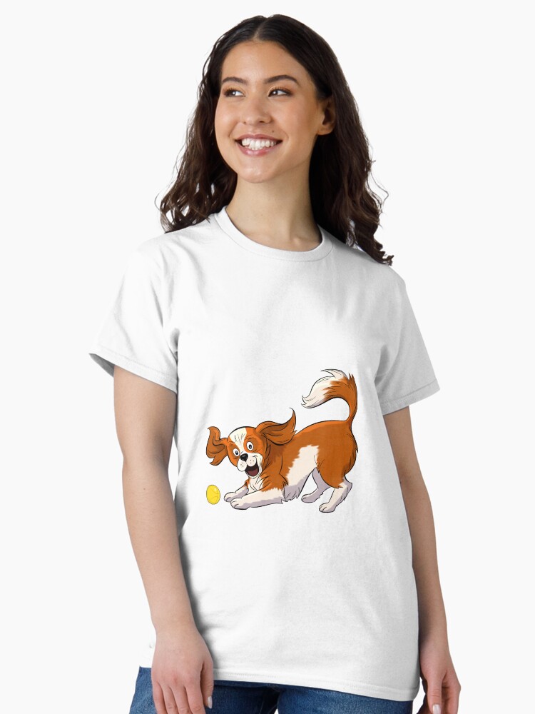 Thumbnail 2 of 7, Classic T-Shirt, Cavalier King Charles Spaniel (Blenheim) designed and sold by CavvyCuddles.