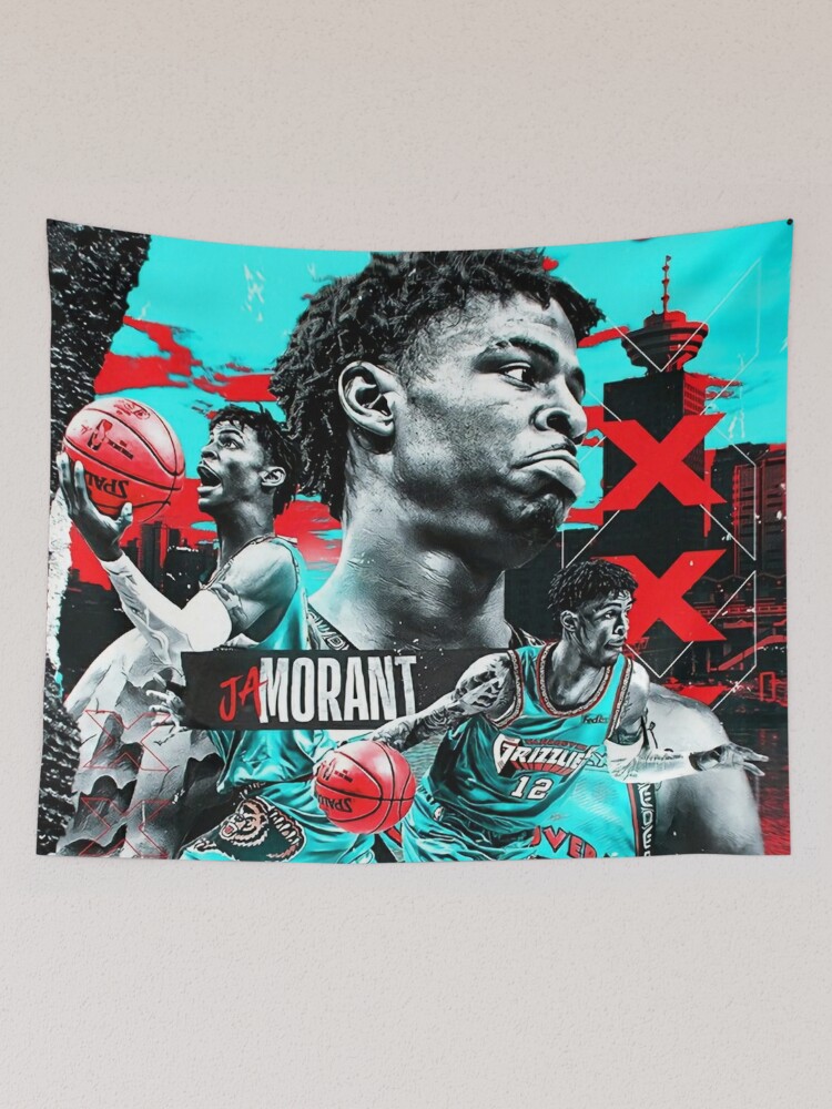 Ja Morant throwback jersey Art Board Print for Sale by Hamzakamran