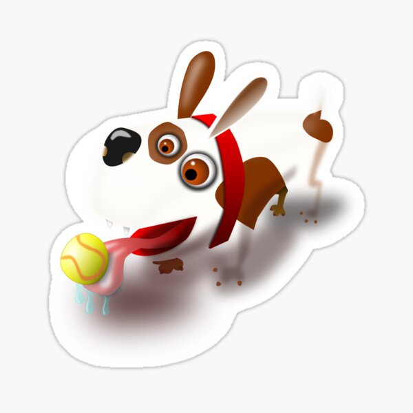 Happy Dog Again! Sticker