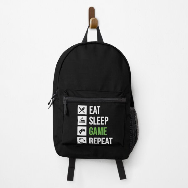 Item preview, Cool Green, EAT SLEEP GAME REPEAT, For Gamers designed and sold by ART-SOUF.
