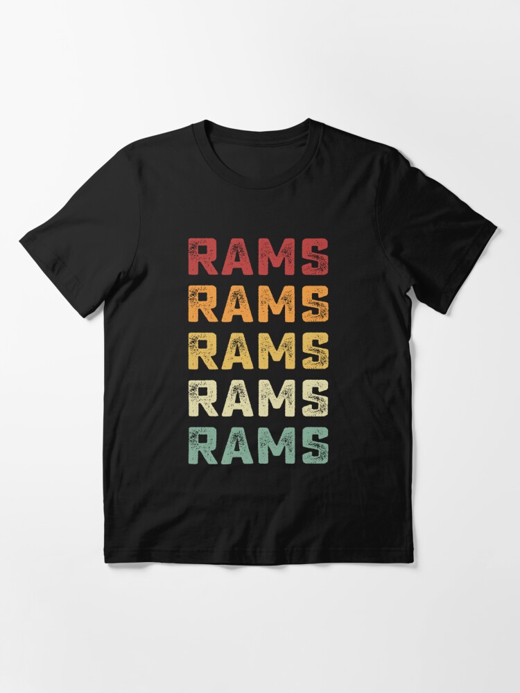  Retro Vintage Rams T-Shirt : Clothing, Shoes & Jewelry