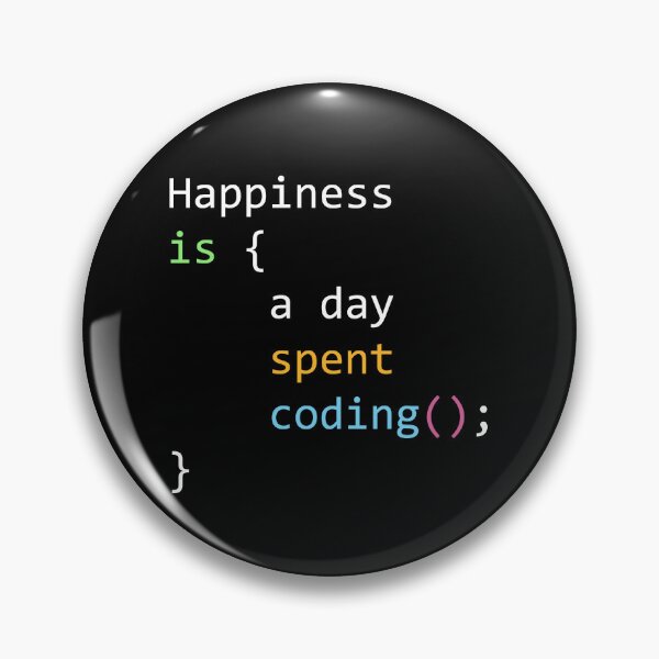 Artikelvorschau, Glück ist ein Tag, an dem Codierung verbracht wird - lustiges Zitat für Softwareentwickler im Code-Stil entworfen und verkauft von TalesOfScience.
