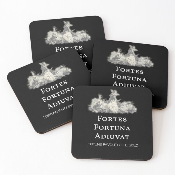 Item preview,  Fortes Fortuna Adiuvat - Fortune Favours The Bold - Old Latin Phrase With Vintage Drawing Of A Knight  designed and sold by WordsOf--Wisdom.